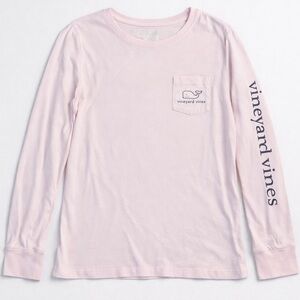 Vineyard Vines Pink Long Sleeve Tee Whale Logo Preppy *add to any bundle for $5